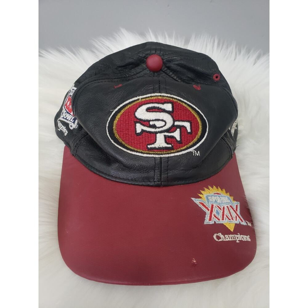 Drew Pearson San Francisco 49ers Super Bowl Champions Hat Cow‎ Leather